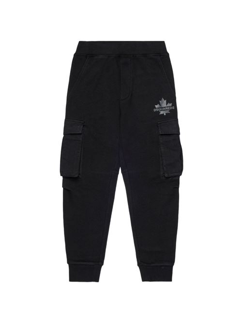 Bermuda bambino Dsquared2 neri Dsquared Kids | DQ2720D0AC6DQ900